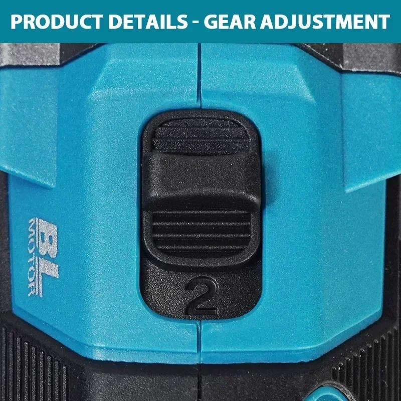 Makita DDF487 Perceuse électrique sans balais 18 V, adaptée à une perceuse à percussion à cinq corde