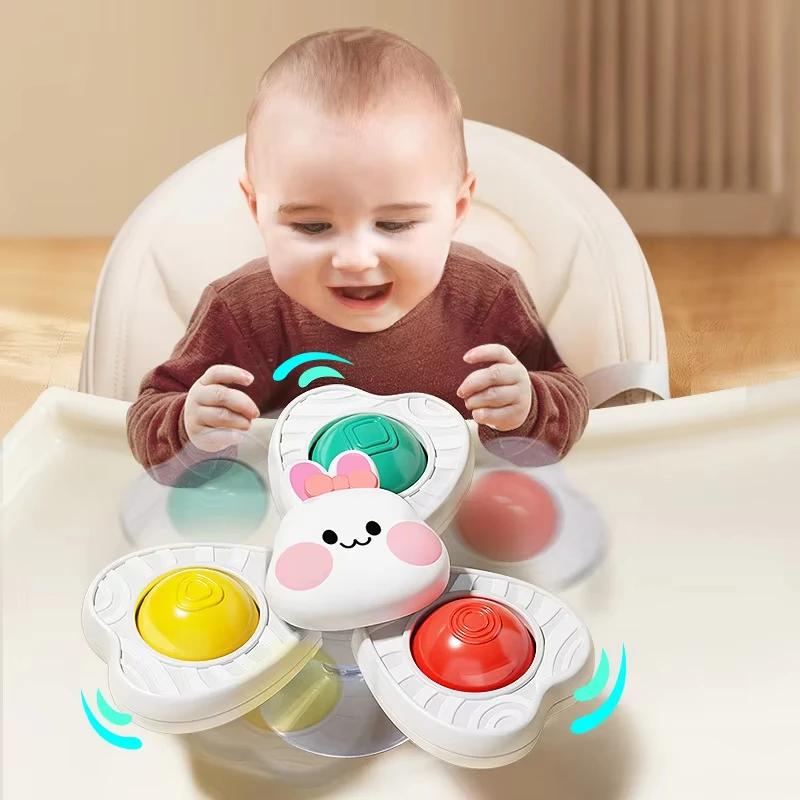 Jouets rotatifs à ventouse pour bébé, bain pour enfants, éducation Montessori, jouets de salle de ba
