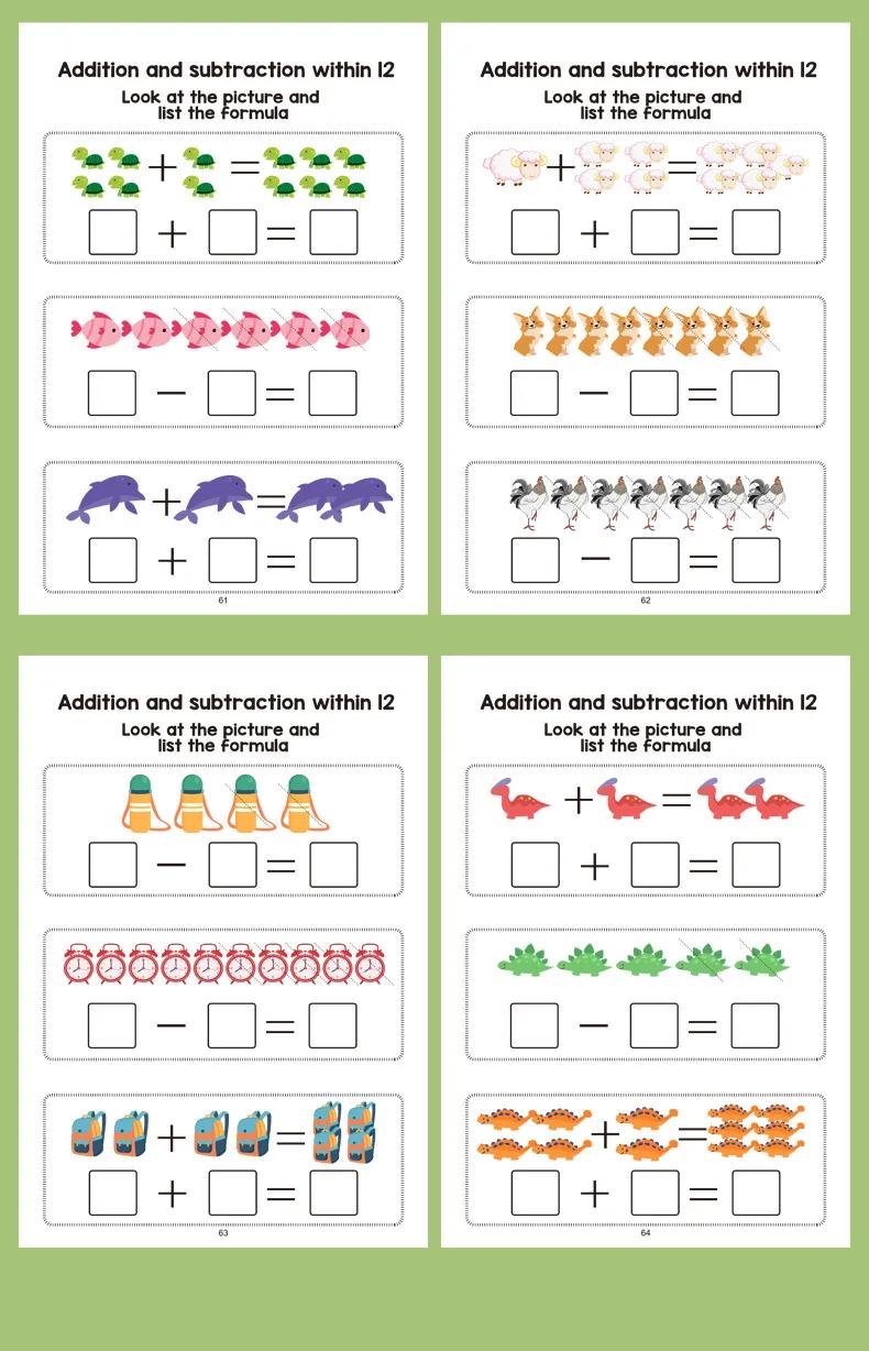 Cahier d'exercices interactif de mathématiques - Comptage, addition et soustraction jusqu'à 10, acti