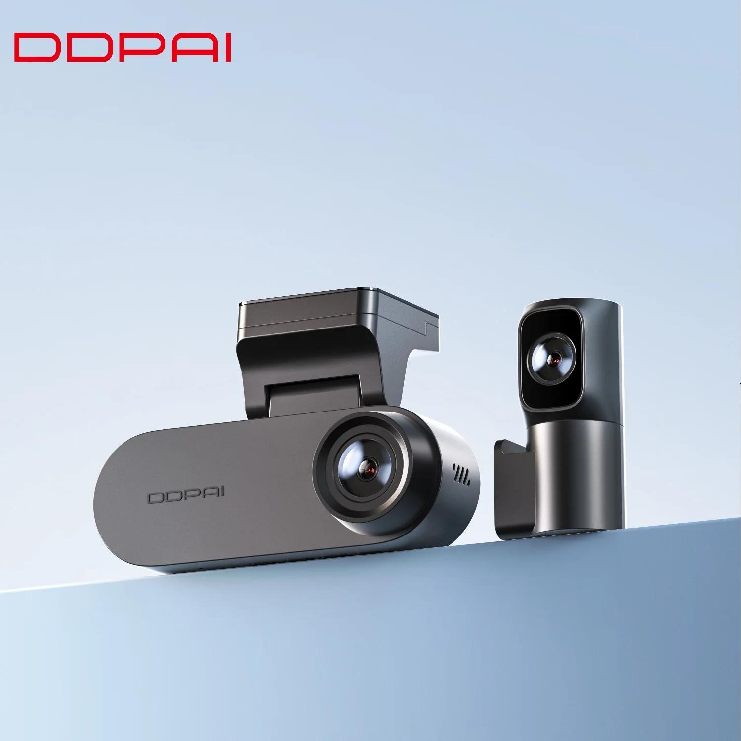 Caméra embarquée DDPAI N2, avant 1440P, arrière 1080P, HDR, GPS, ADAS, vision nocturne, avec superco