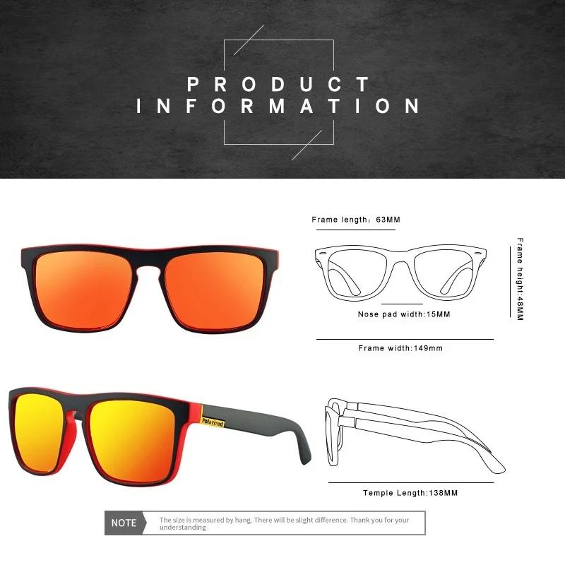 Lunettes de soleil polarisées Vintage carrées pour hommes et femmes, rétro, pour la conduite, la pêc