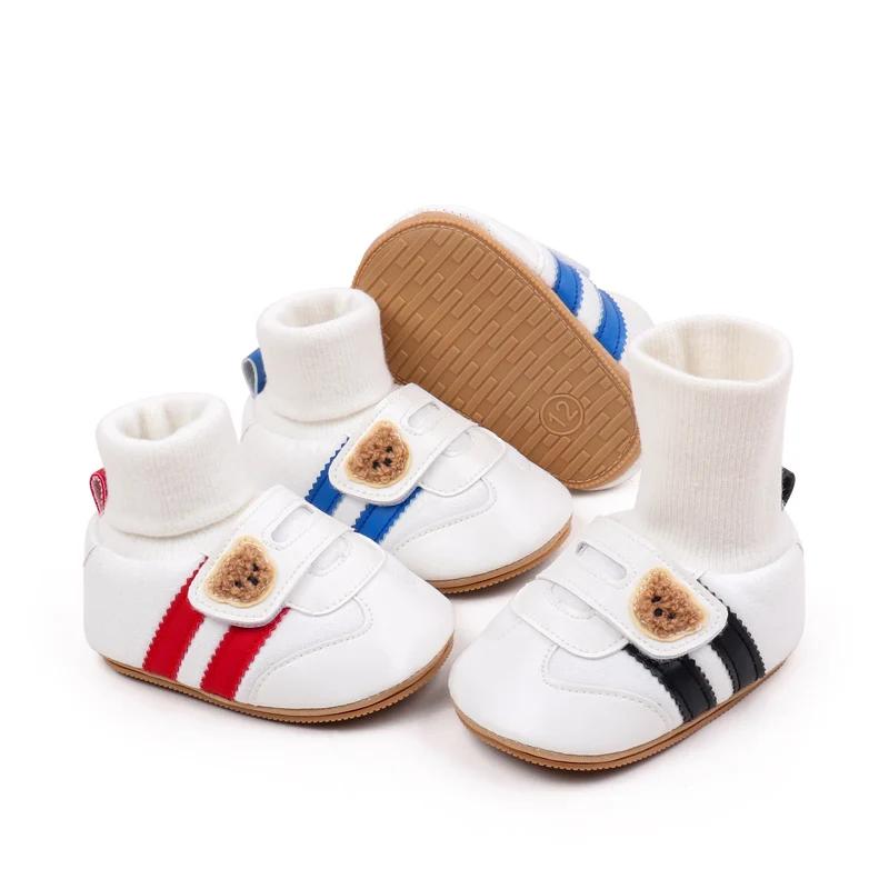 Chaussette bébé Shos automne et hiver bébé filles garçons Style couvert de cheville 0-1 ans anti-dér