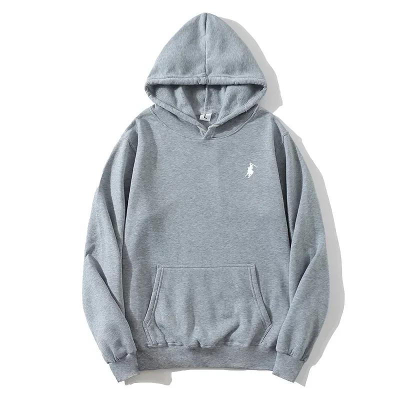 Sweat-shirt à capuche imprimé polo 2025 pour l'automne et l'hiver, adapté aux hommes et aux femmes,