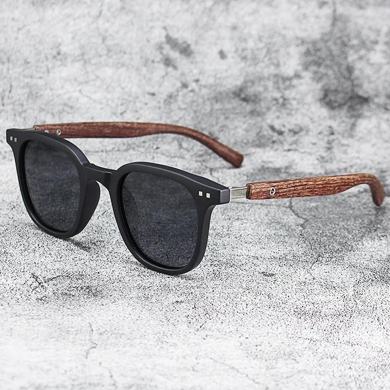 Nouvelles lunettes de soleil vintage pour hommes, monture PC, verres classiques de marque, verres tr