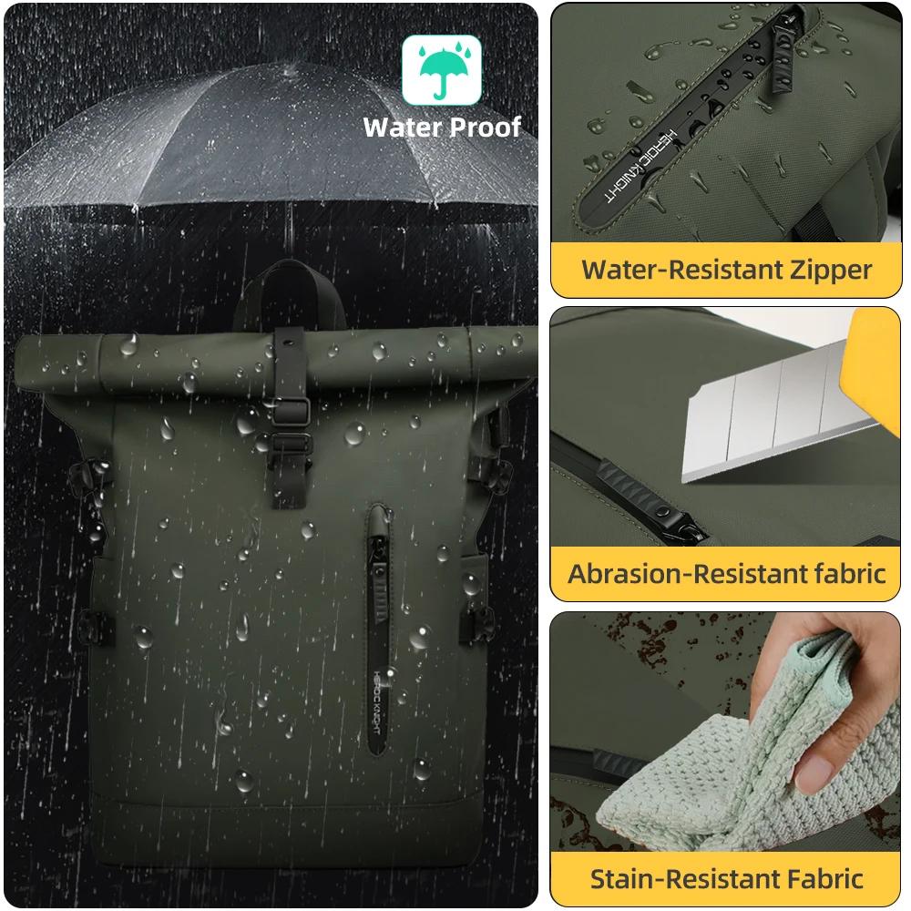 Heroic Knight – sac à dos pour hommes et femmes, sac de voyage enroulable pour l'extérieur, extensib