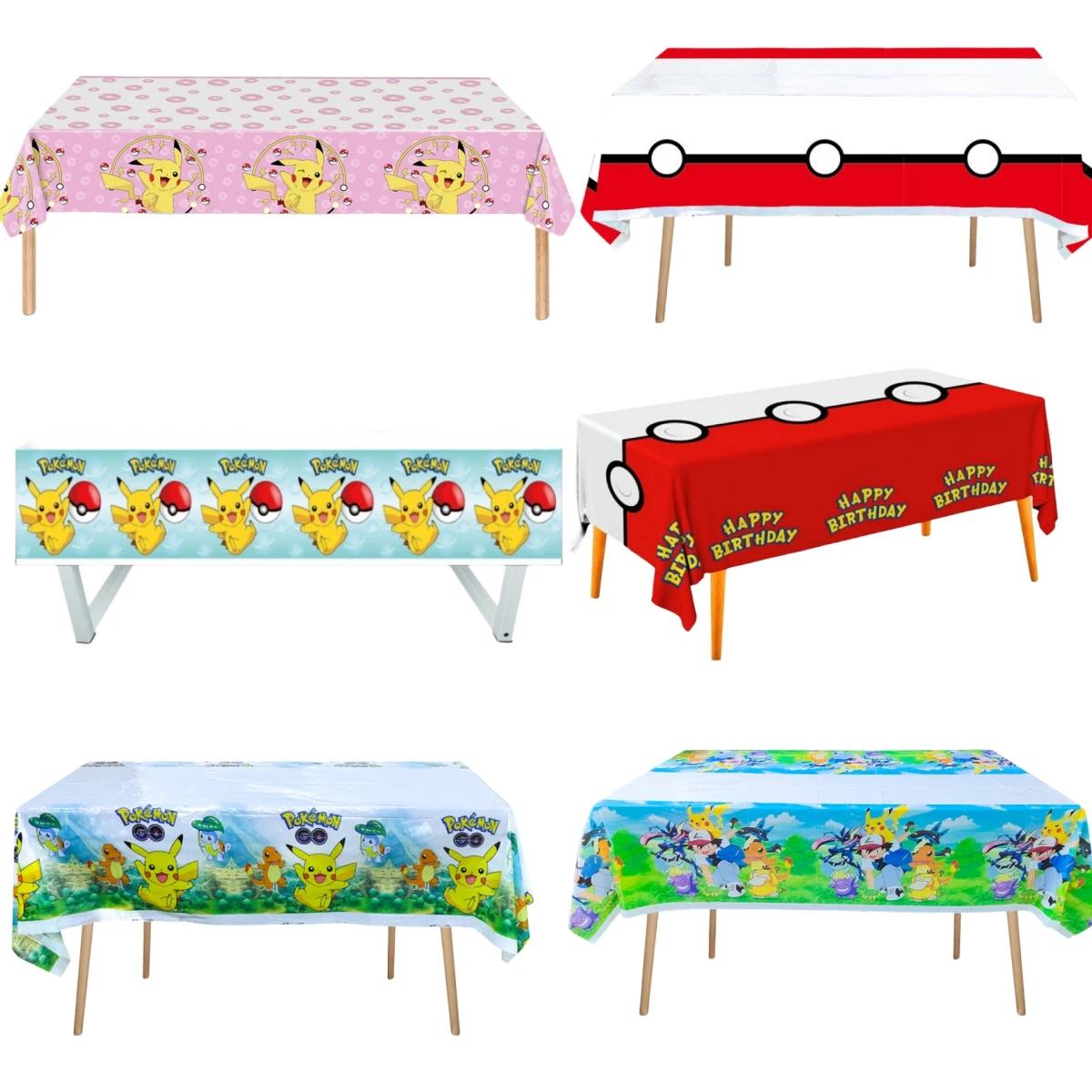 Nappe Pokemon, décorations de fête d'anniversaire, vaisselle jetable pour réception-cadeau pour bébé