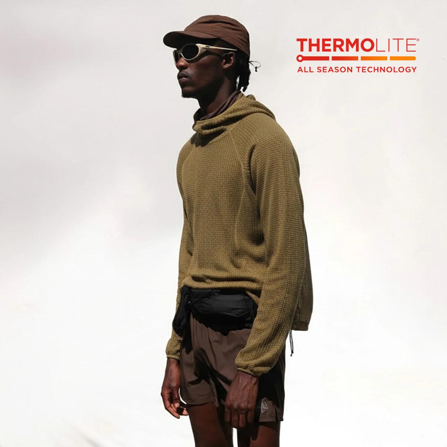 Thermolite® Sweat à capuche: 2025 hiver sweat à capuche léger et chaud unisexe couleur unie épaiss