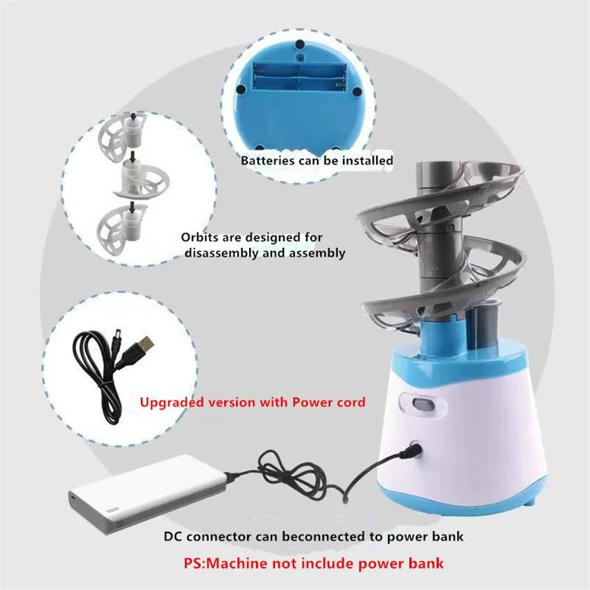 Pichet de balle de Tennis de Table Portable amélioré, Version double alimentation, Robot de balle de