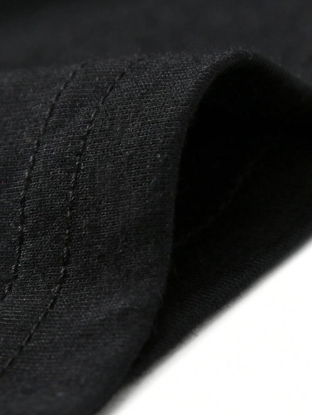 T-Shirt décontracté à manches longues et col rond pour hommes, toutes saisons, couleur unie, en pur