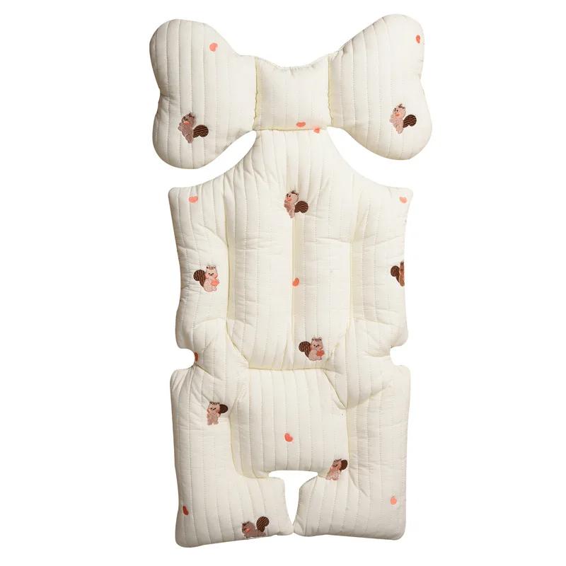 Coussins de siège de poussette pour bébé, chauds, en coton épais, pour enfant, universels, quatre sa