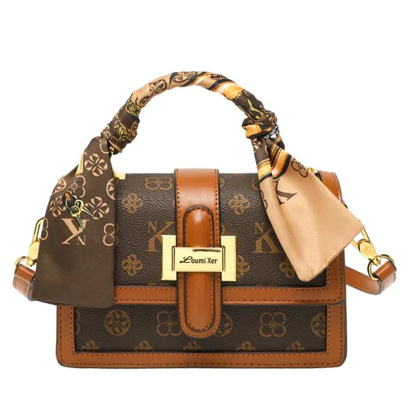Sac à main de marque pour femmes, sac à bandoulière de styliste, petit sac carré à la mode et haut d
