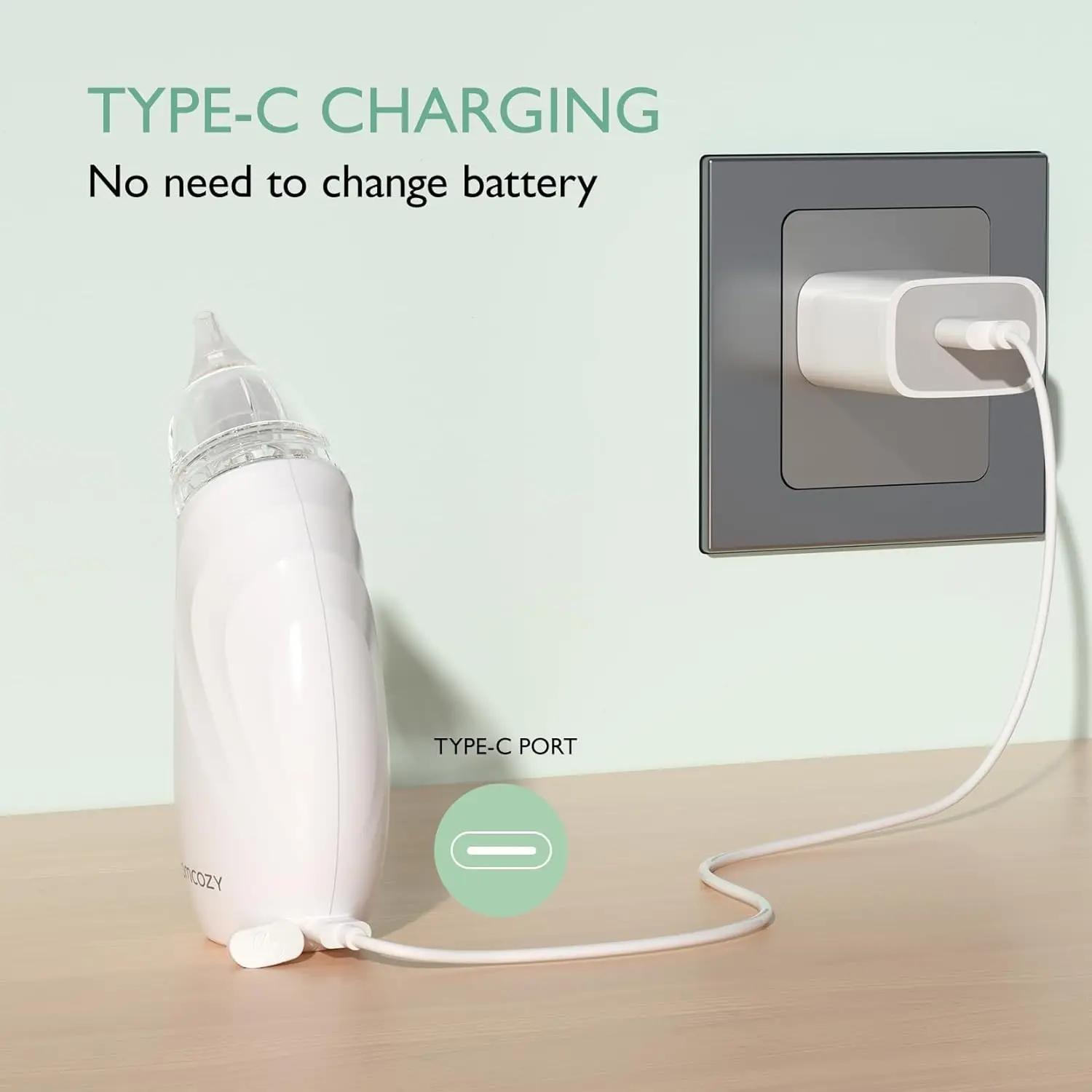 Momcozy-Aspirateur nasal électrique portable pour bébé, aspiration de bain, aspirateur antarctique,