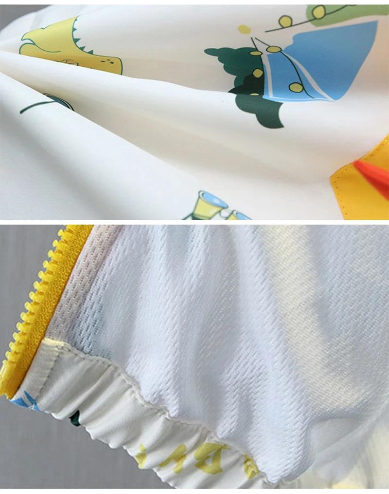 Veste à capuche dinosaure dessin animé pour bébés garçons, vêtements pour tout-petits, coupe-vent dé