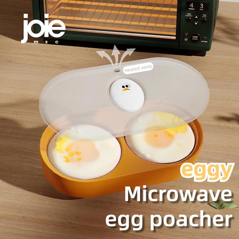 Joie Double micro-ondes poacher à œufs bol four à micro-ondes cuiseur à œufs moule à œufs boîte à œu
