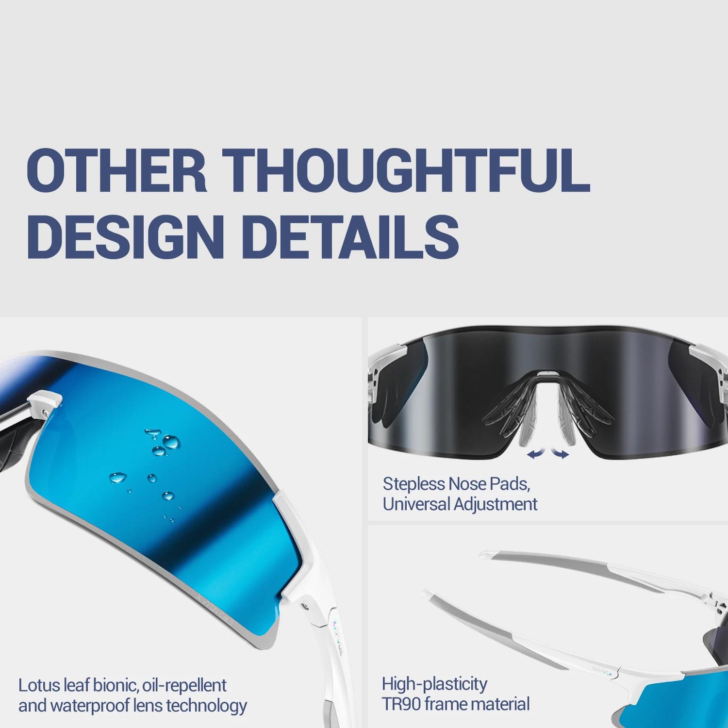 Kapvoe – lunettes de soleil de sport pour hommes, nouvelles lunettes photochromiques pour cyclisme,