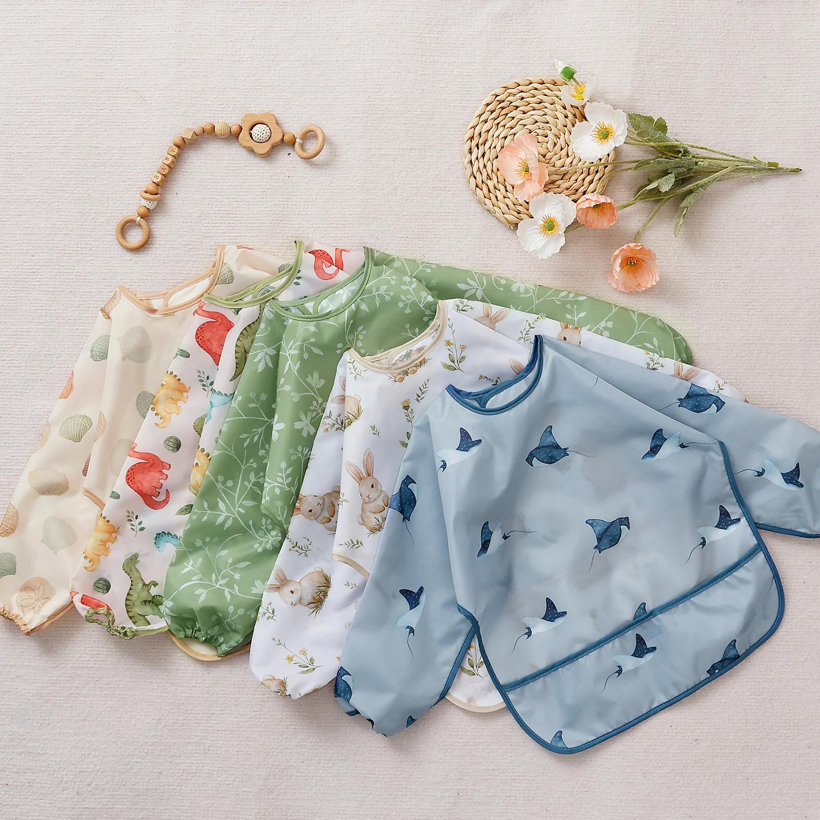 Bavoirs imperméables pour bébé de 0 à 3 ans, 1 pièce, mignon, pour manger des enfants, dessin, tabli