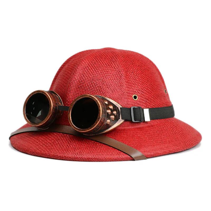 Casque d'été chapeau de paille en plein air hommes et femmes voyage chapeau personnalisé chapeau de