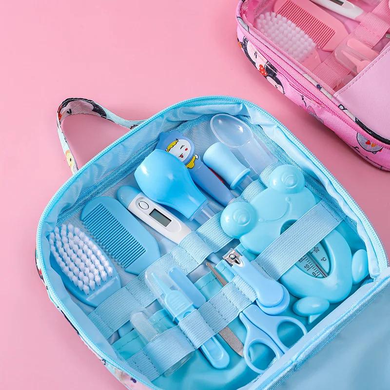 Kit de soins pour bébé 13 pièces/ensemble, ensemble de soins capillaires et ongulaires pour enfants,