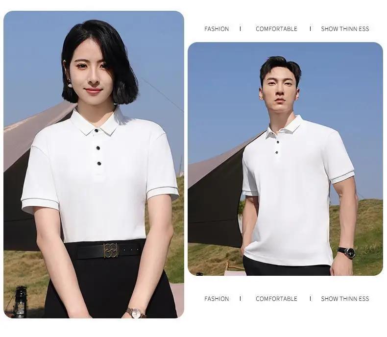 T-shirt à revers de haute qualité, chemise à manches courtes pour assistant de magasin Audi car 4S,