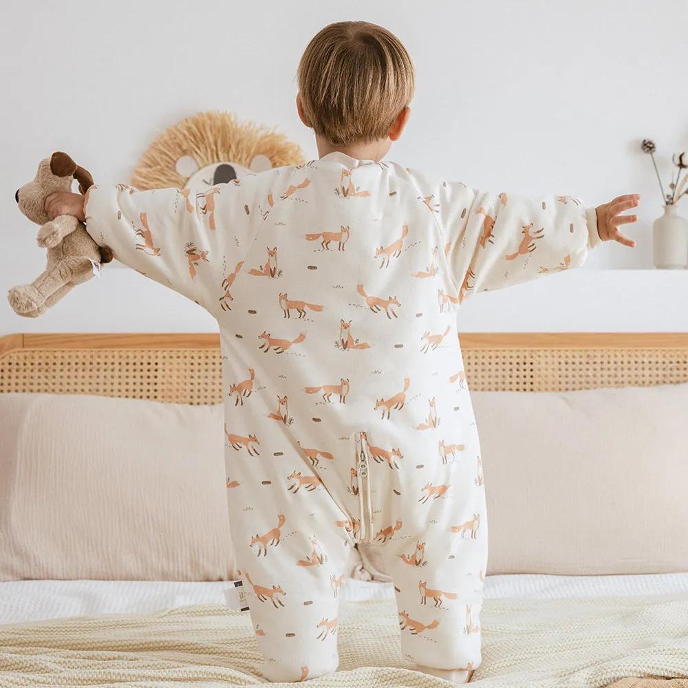Sac de Couchage Dinosaure pour Bébé de 1 à 4 Ans, Vêtements de Nuit d'Hiver Chauds, 2,5 Tog