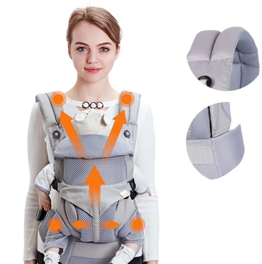 Egobaby 360 Omni Porte-bébé Ergonomique en Coton Respirant avec Bretelles et Ceinture de Taille 360