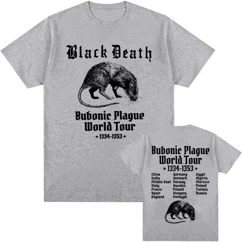 Bubonic World Tour 2024 t-shirts hommes femmes décontracté drôle Meme gothique T-shirt mode Vintage