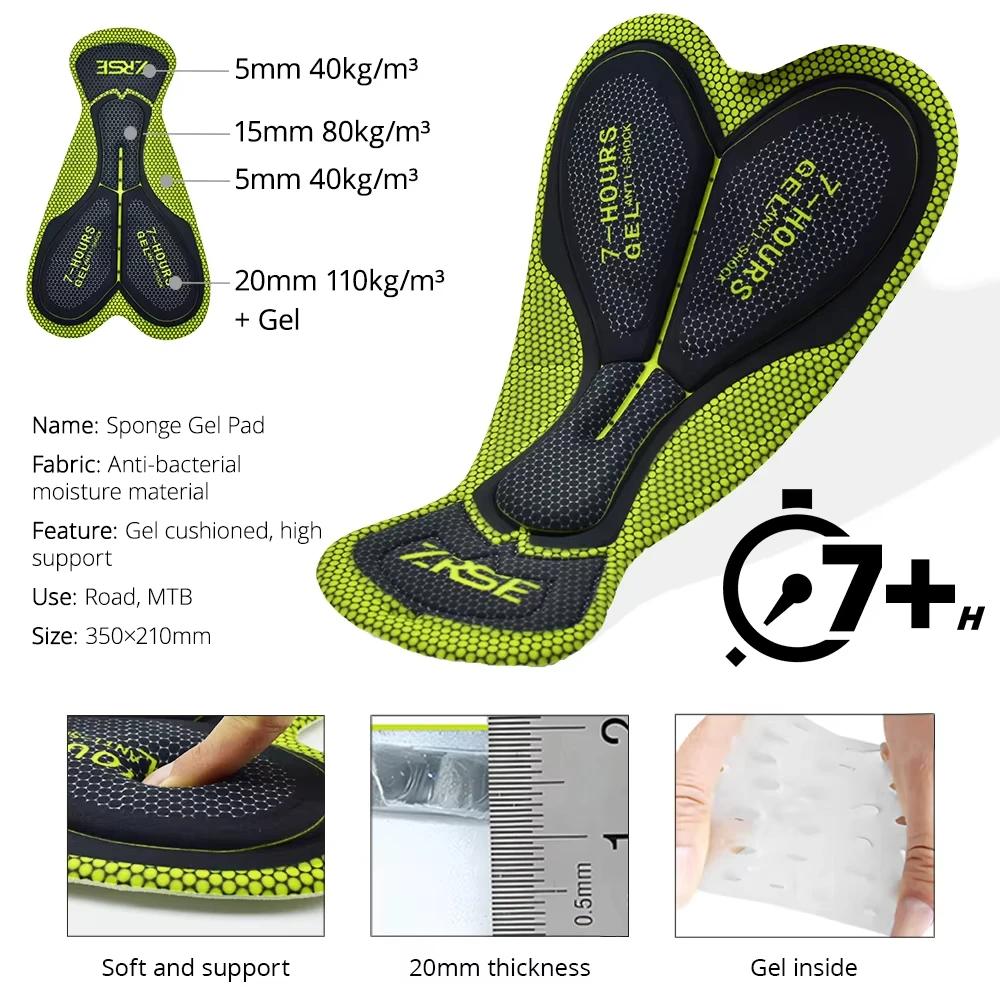 Ensemble de shorts de cyclisme pour hommes ZRSE, été, tissu respirant et élastique, shorts de sport