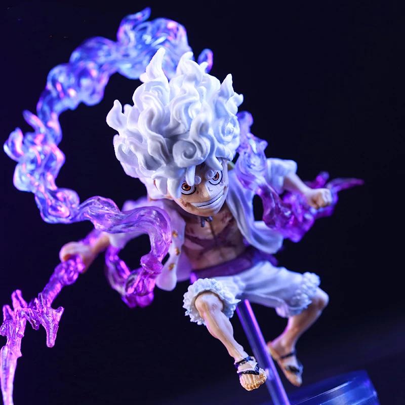 Bandai-Mini figurine One Piece Luffy Gear 5, statue de dieu du soleil, nika, figurine d'anime, modèl
