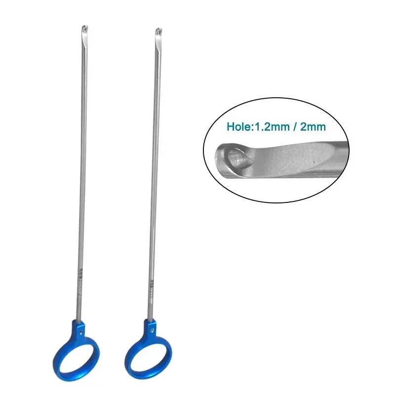 GREATLH orthopédie Instrument chirurgical laparoscopique noeud poussoir poignée en aluminium Instrum