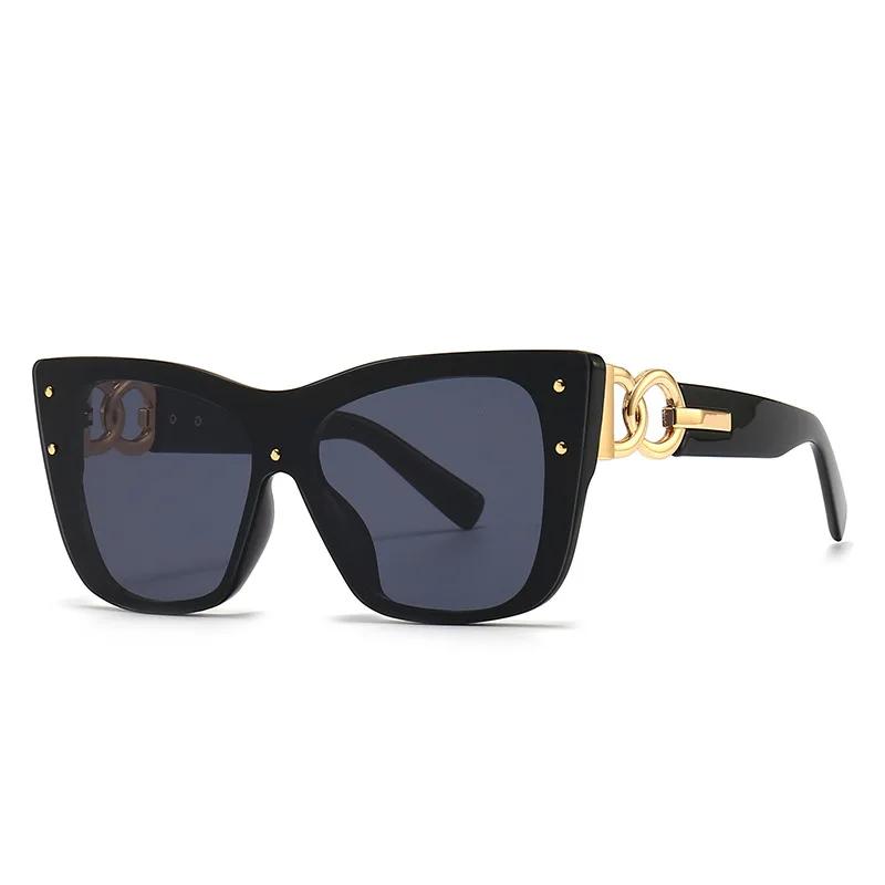 Nouvelles Lunettes de Soleil Œil de Chat Grande Monture Tendance 2025 pour Femmes – Style Urbain et