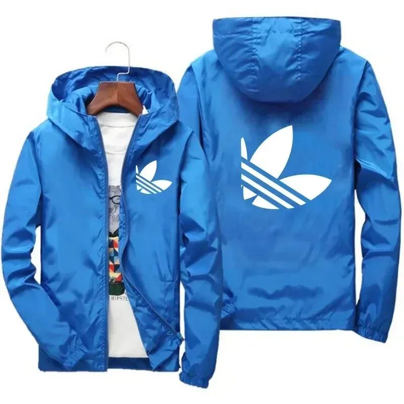 Manteau imperméable coupe-vent pour hommes, mode de rue, printemps et automne, fermeture éclair, cap
