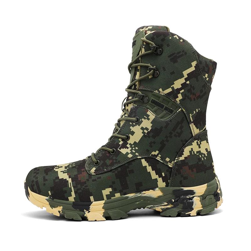 Bottes tactiques de Camouflage pour hommes, chaussures de sécurité imperméables pour l'alpinisme, la