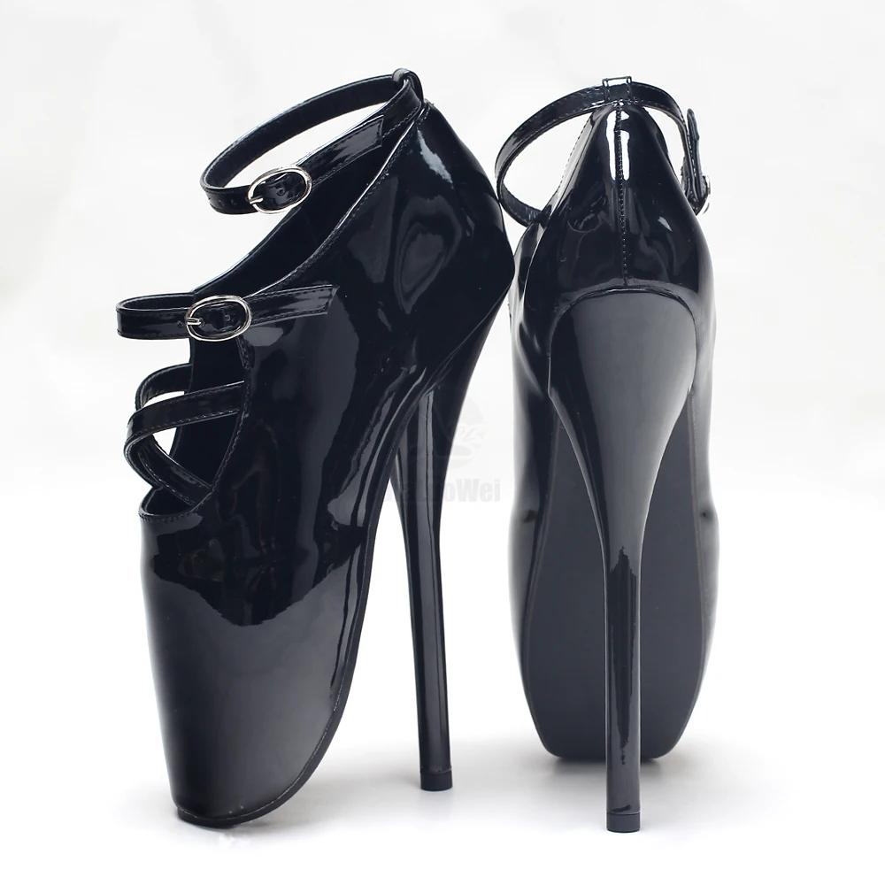 Chaussures de ballet à talons pointus de 7 pouces, escarpins à talons extrêmement hauts de 18cm