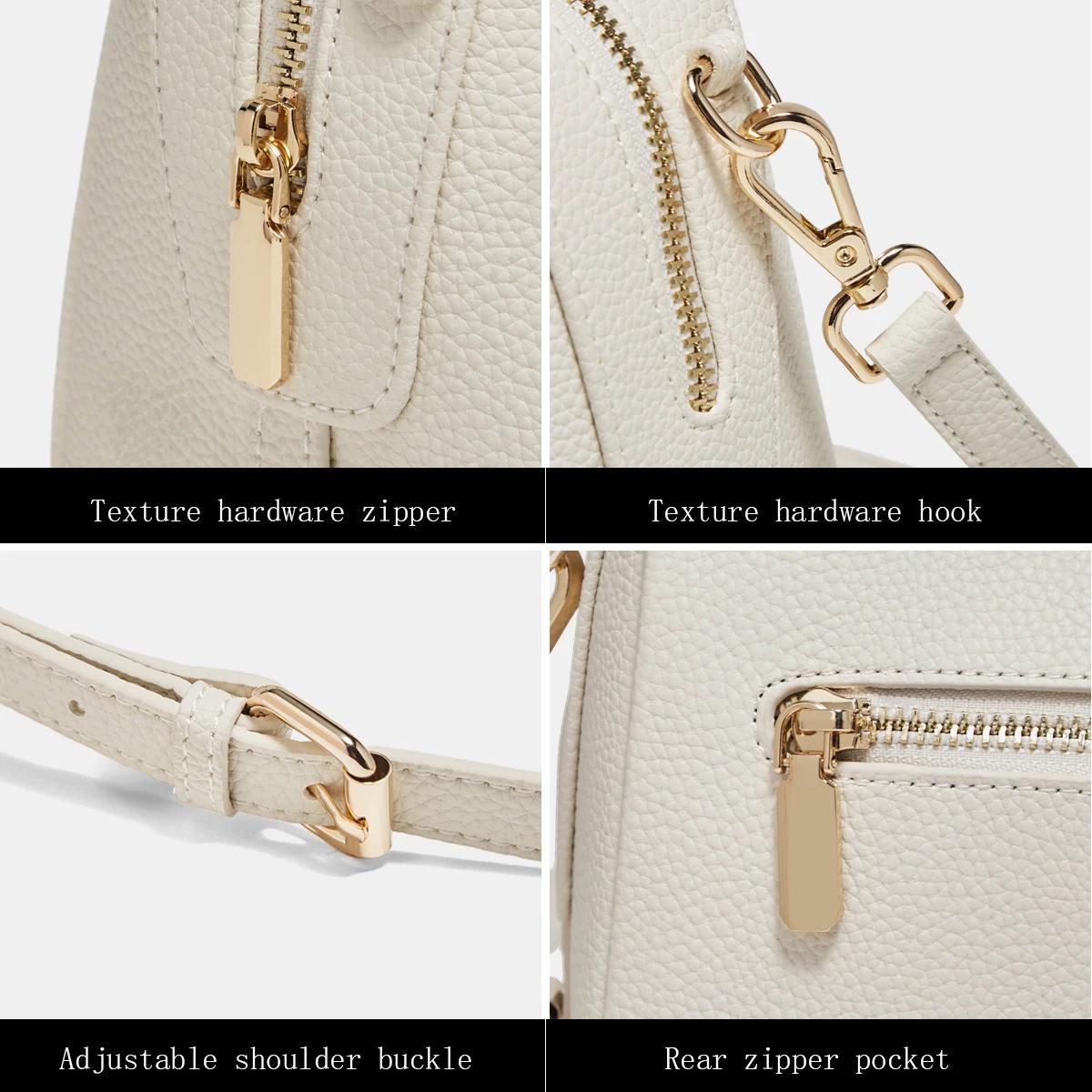 Sac à main femme FOXER 2026 en cuir de vachette, sac à bandoulière de luxe léger pour le quotidien e