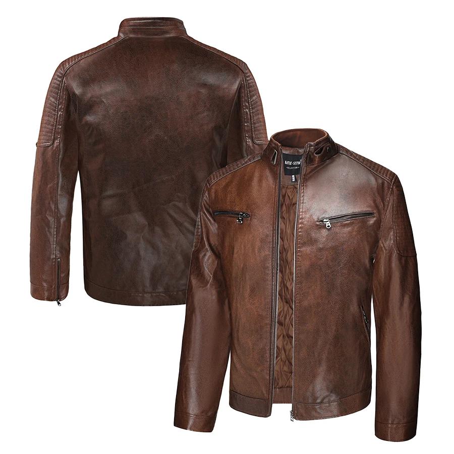 Veste de course en simili cuir, vestes de course de motard surdimensionnées, Streetwear unisexe