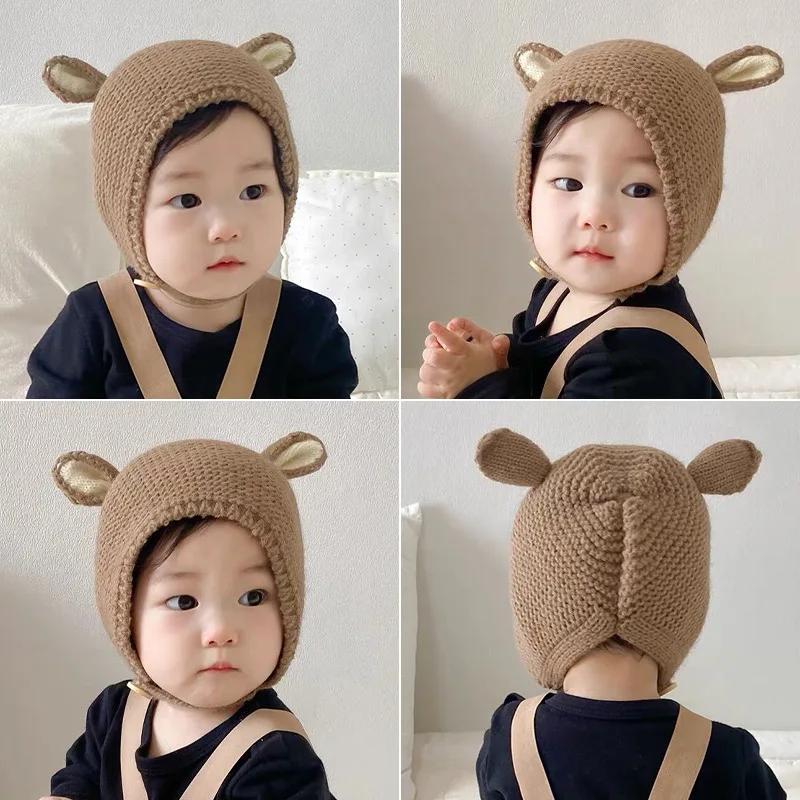 0-2 ans bébé chapeau automne hiver oreille lapin tricoté enfants chapeau bébé filles bébé garçons mi