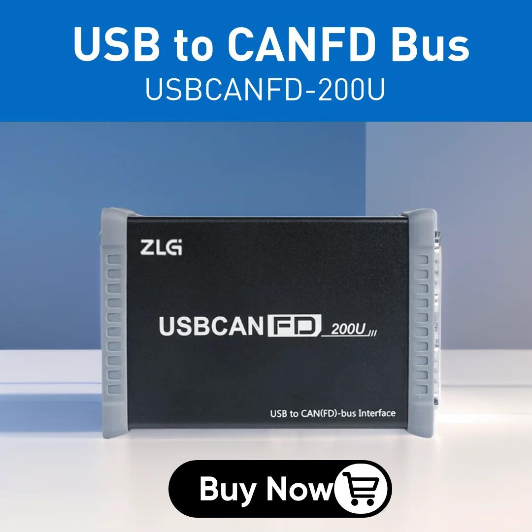 ZLG-Adaptateur CANineau Analyse du véhicule DBC UDS CANopen J1939 LIN Bus Protocol USB to CANineau B