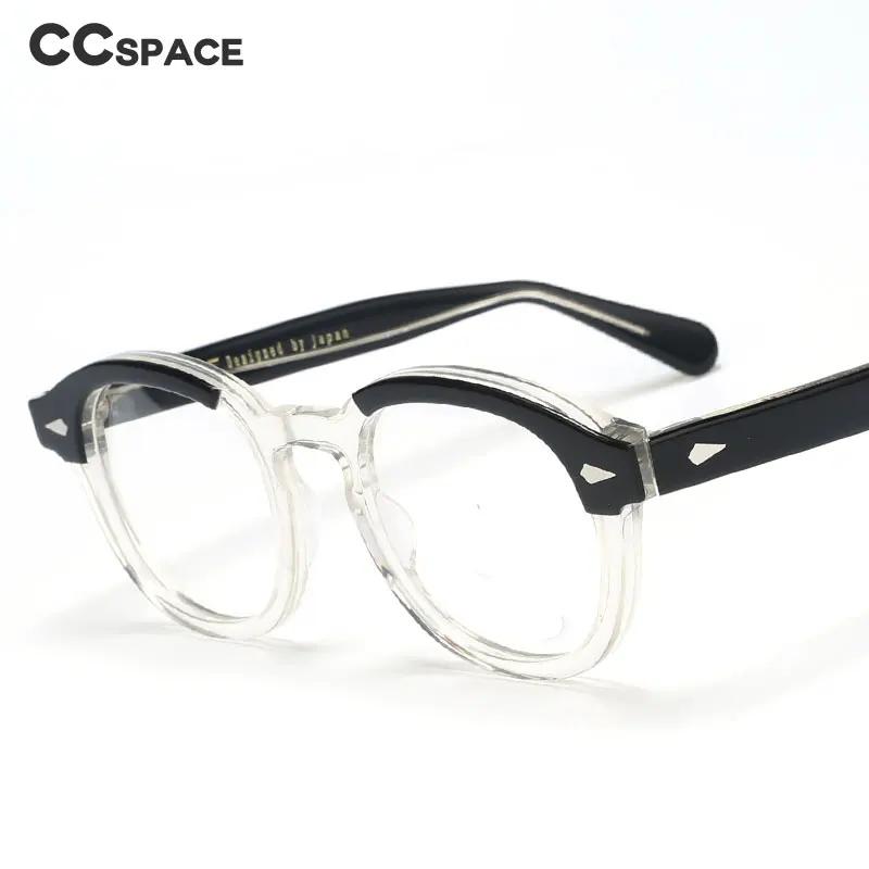 Lunettes Optiques Rondes Rétro en Acétate pour Homme et Femme, Monture Personnalisée, à Rivets, à la