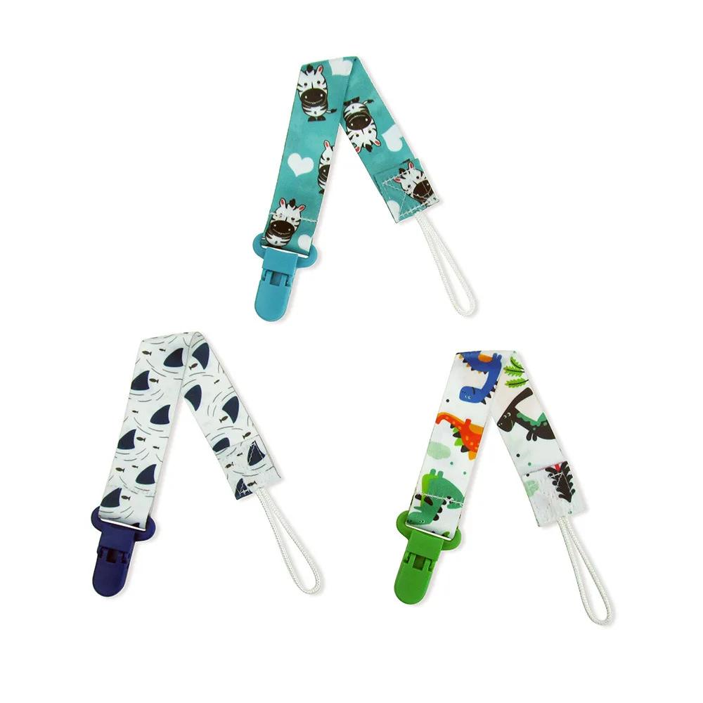 Chaîne bébé sucette factice pince 3 pièces/ensemble personnalisé attache-sucette porte-mamelon pour