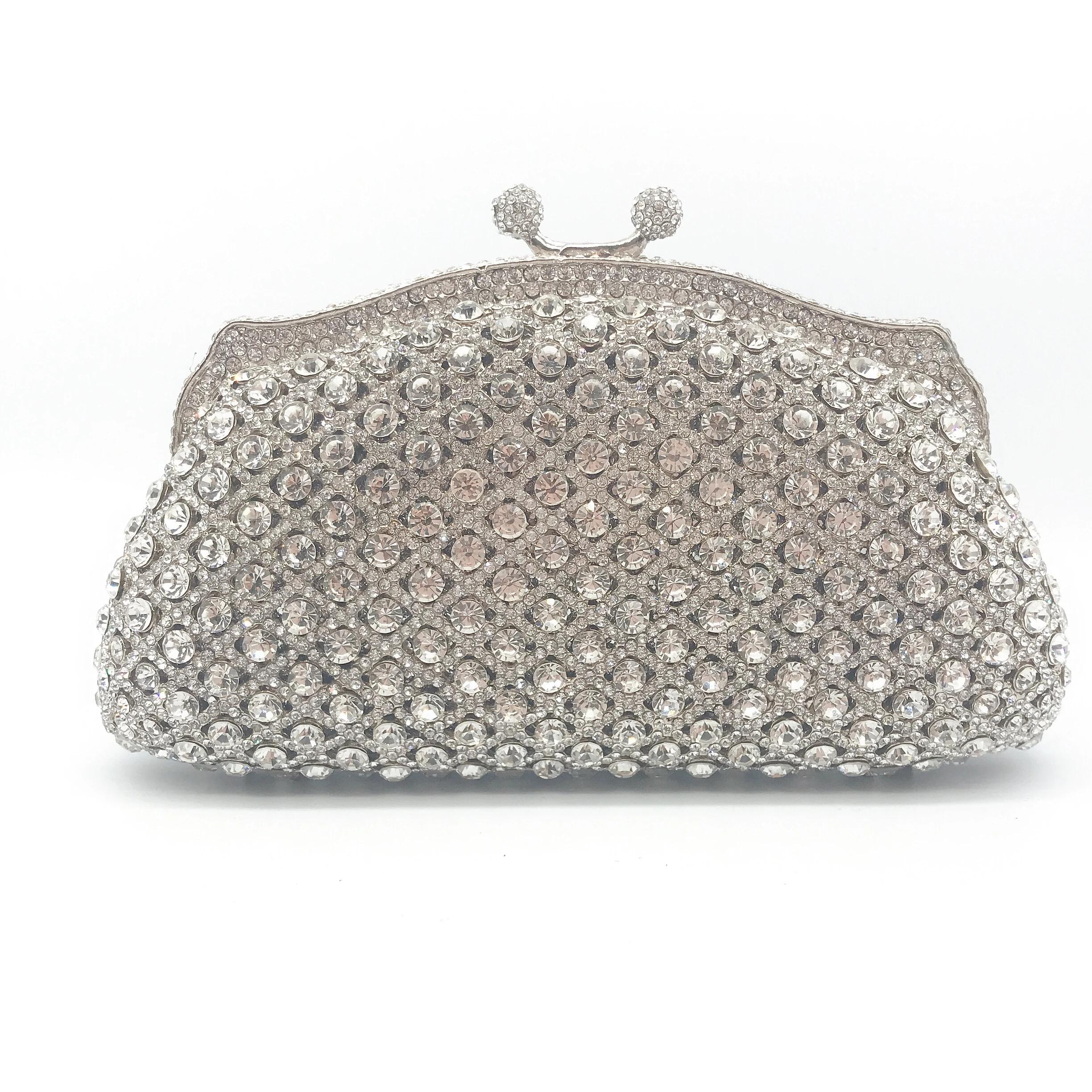 Approvisionnement d'usine Hot Crystal Diamond Purse Ladies