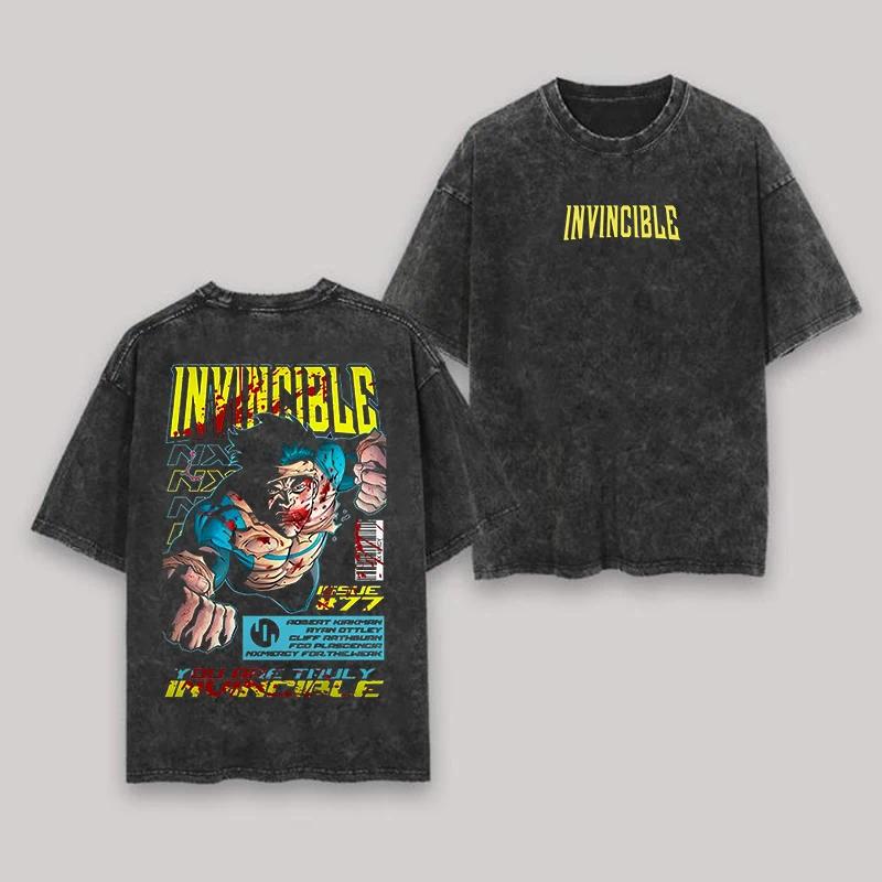 T-shirt Anime Invincible tendance, unisexe, grande taille, pour les couples, vêtements originaux, à