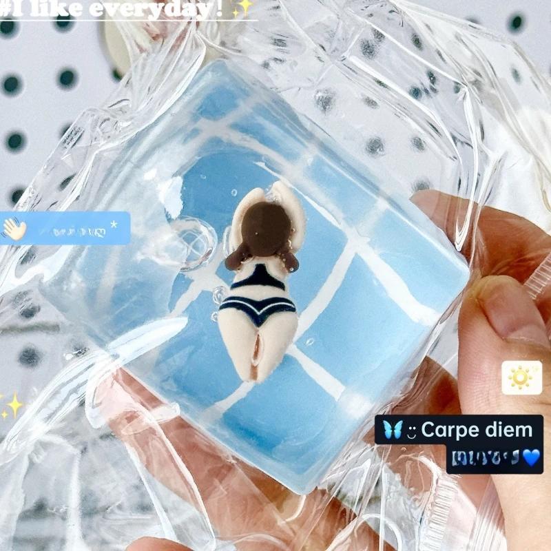 Jouets à presser pour piscine, 1 pièce, soulagement du Stress en maltose, jouet Fidget à rebond lent