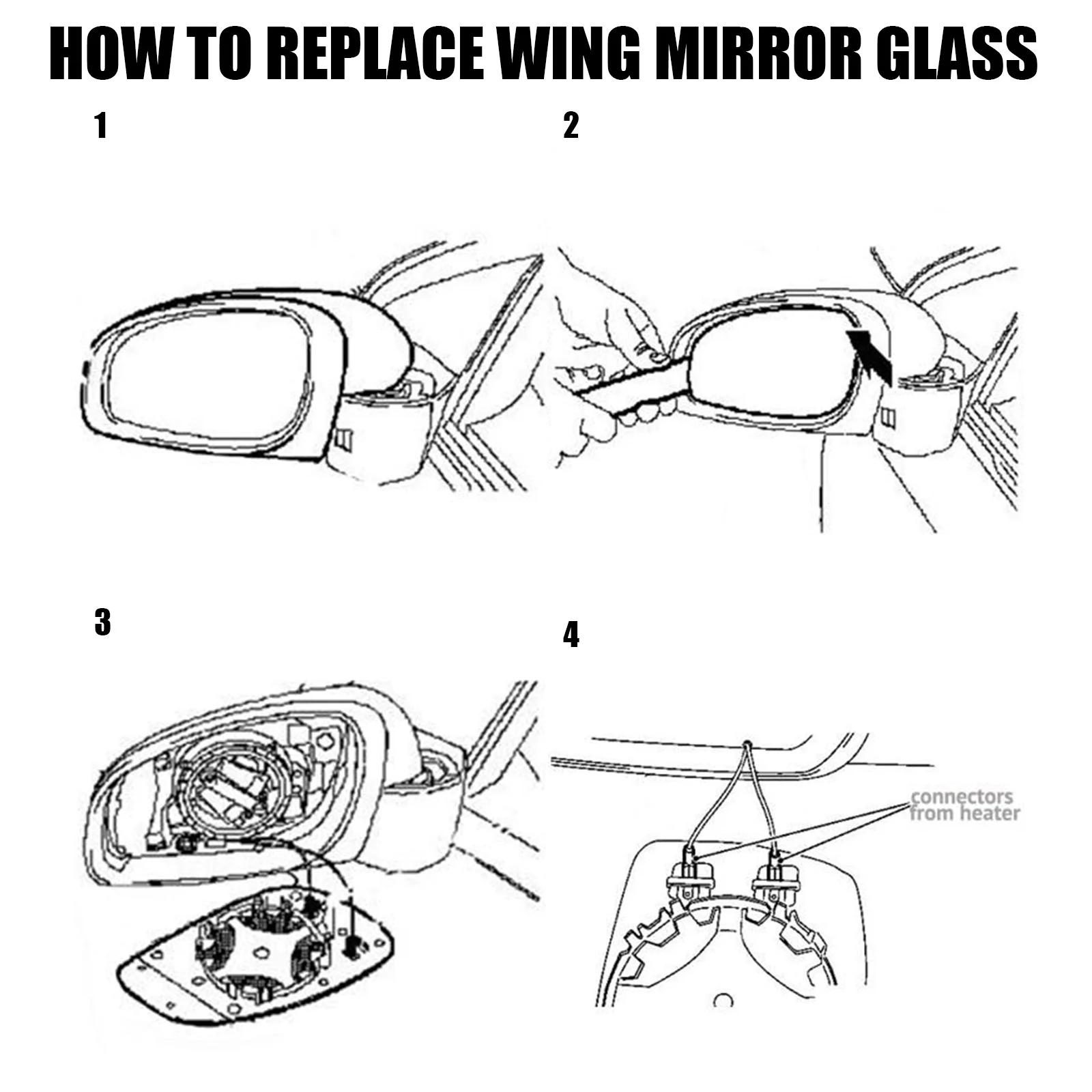 Rétroviseur Latéral de Porte Droite en Verre Bleu, pour BMW Série 3 5 E39 E46 320i 330i 325 525i 199