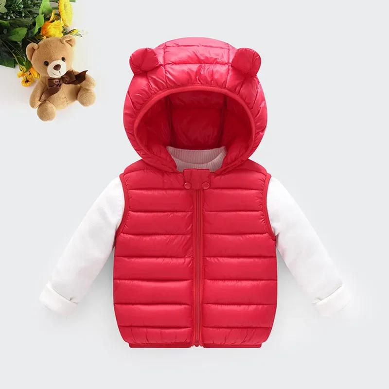 Gilet chaud en coton pour bébés garçons et filles, vêtements d'automne et d'hiver pour enfants de 1