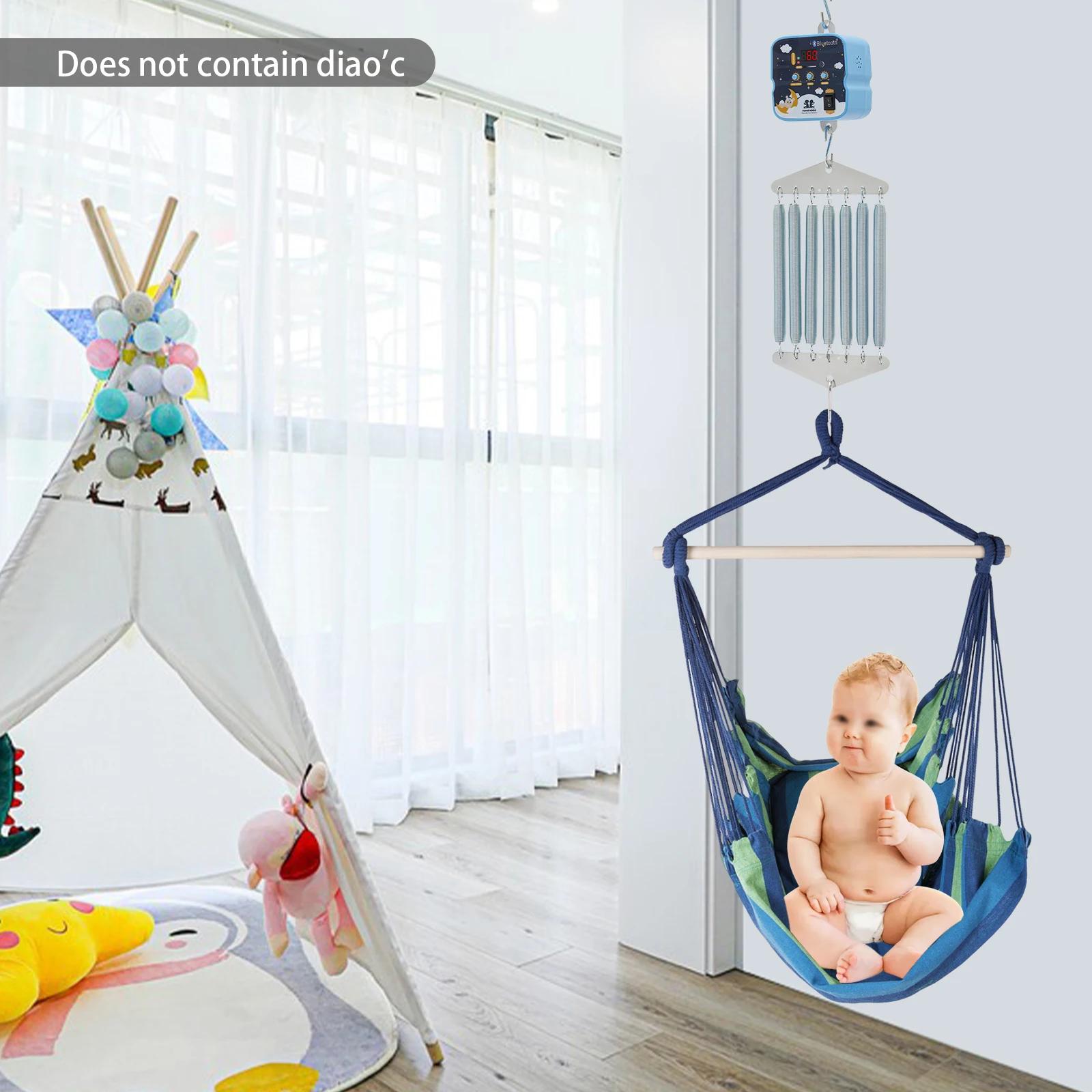 Balançoire Électrique pour Bébé, Portance Universelle 19kg, Bras Anti-Vibrations, Suspendue, Sûre, a