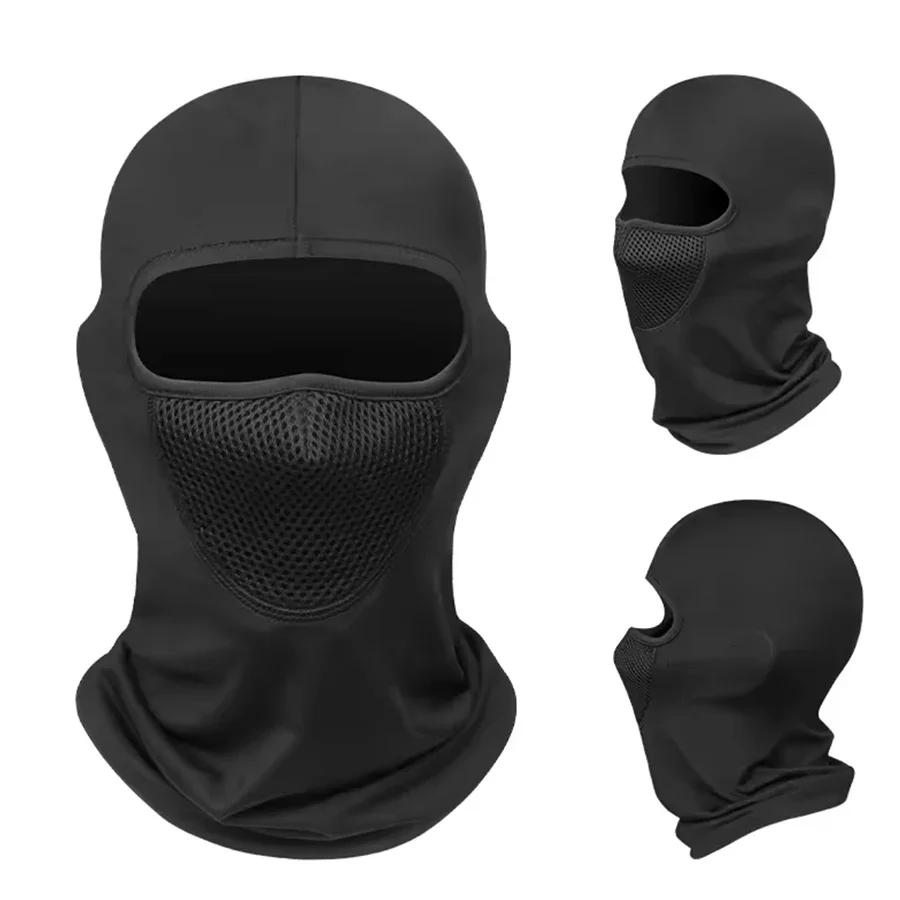 Masque de moto ISGTFRM, protection contre le vent et la chaleur, masque intégral respirant, cagoule,