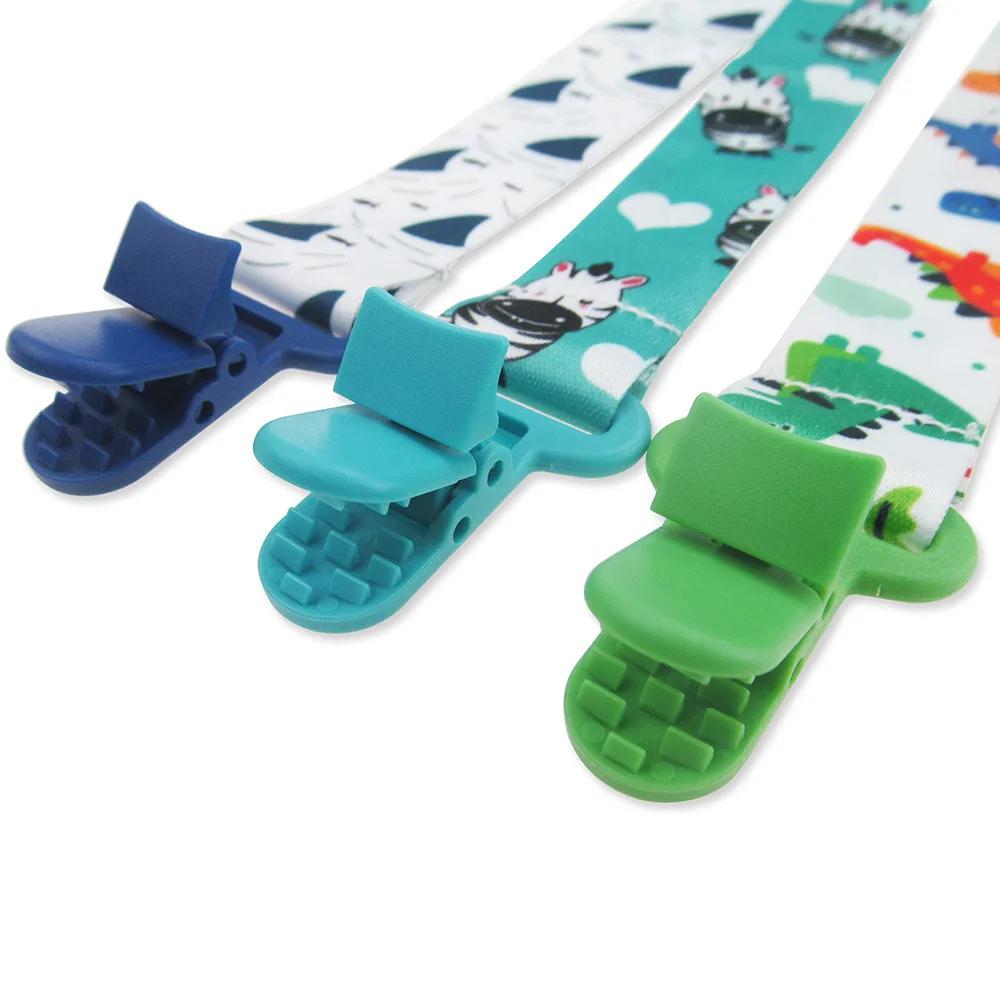 Chaîne bébé sucette factice pince 3 pièces/ensemble personnalisé attache-sucette porte-mamelon pour