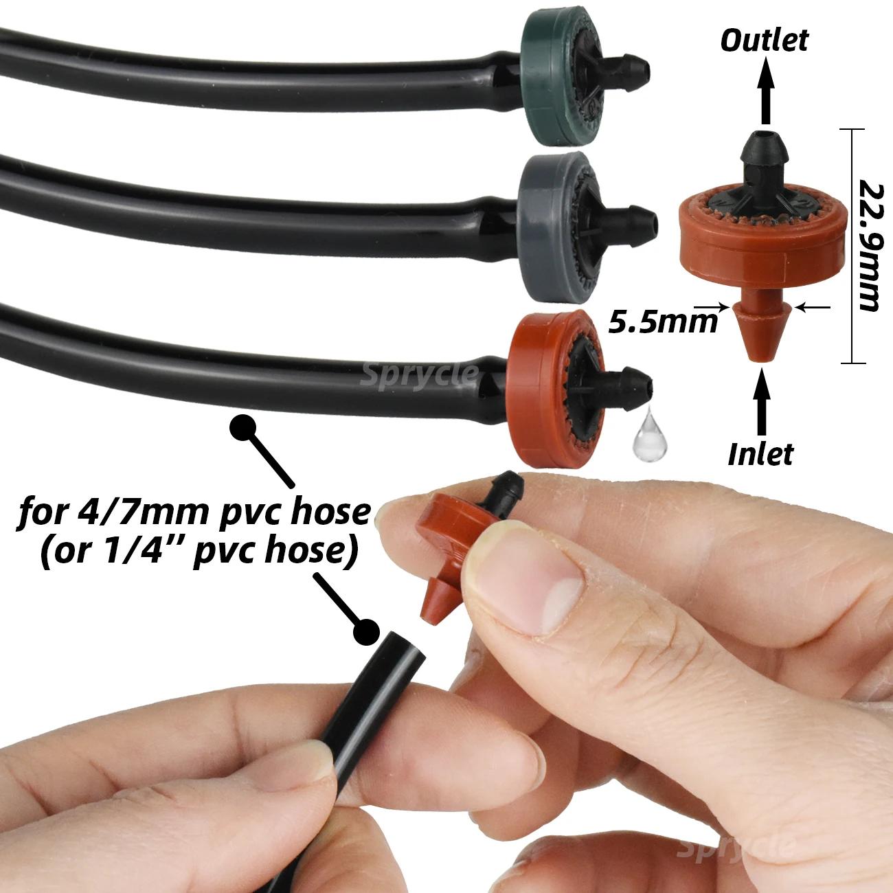 SPRYCLE 200 pièces 2L 4L 8L/H émetteur d'irrigation goutte à goutte à compensation de pression goutt