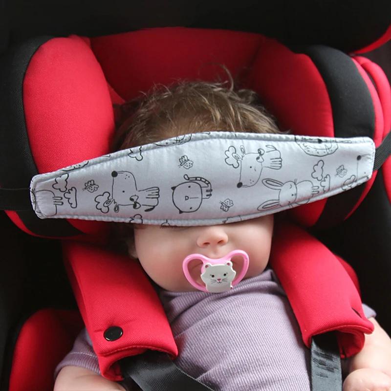 Support de tête de siège de voiture pour bébé, ceinture de fixation de poussette pour enfants, parc