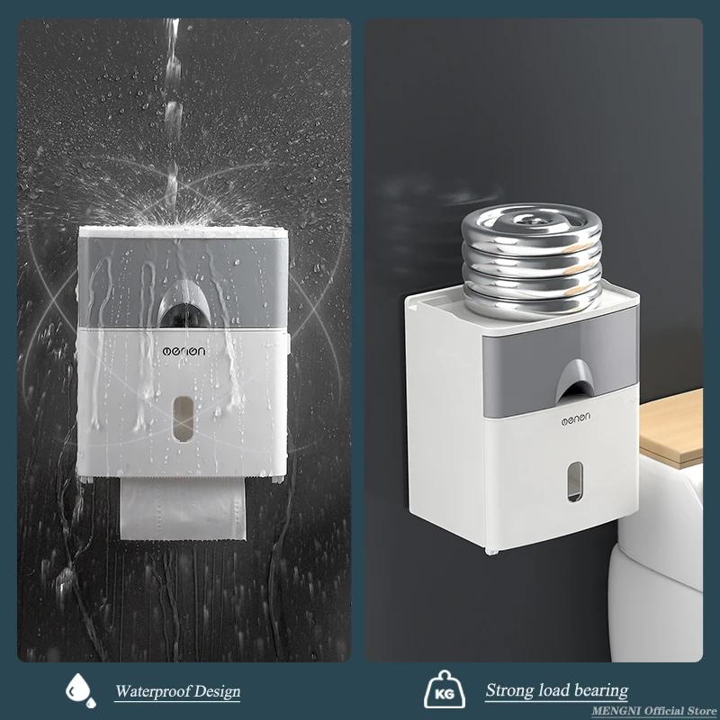 MENGNI porte-papier hygiénique de haute qualité, boîte de rangement étanche pour mouchoirs, organisa